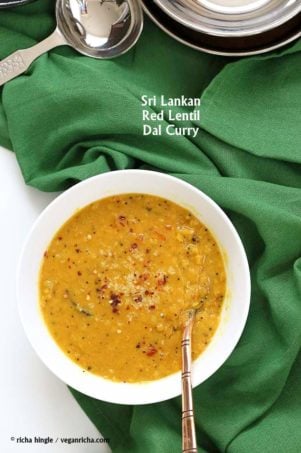 Sri Lankan Red Lentil Coconut urry #vegan #veganricha