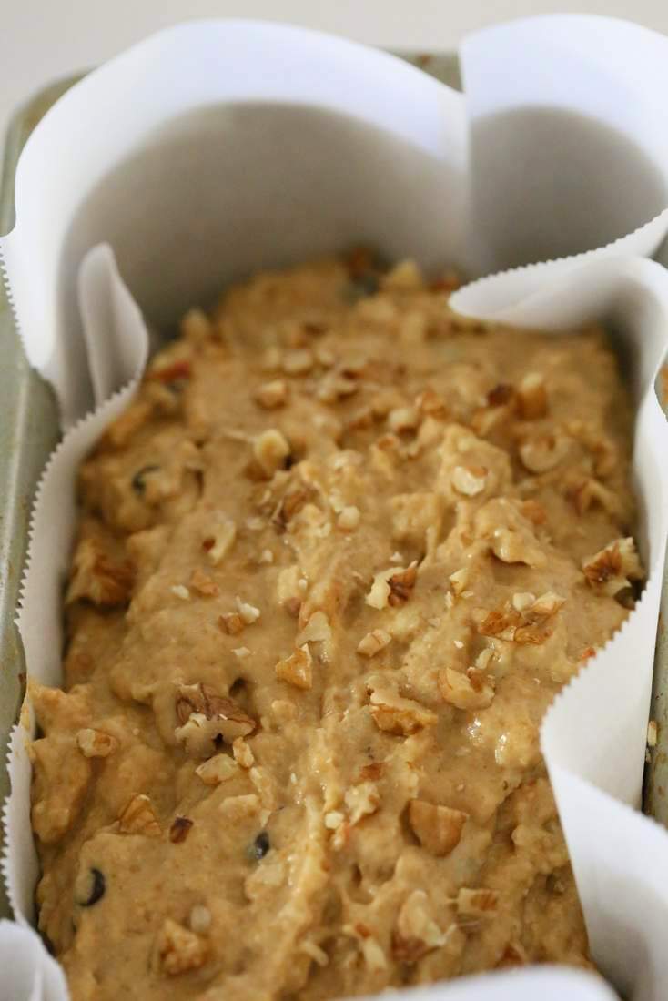 One Bowl Vegan Banana Apple Bread | Vegan Richa