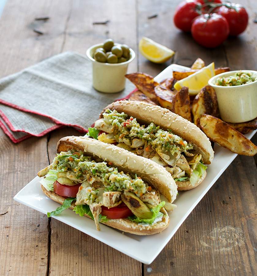 Artichoke Muffaleta Po Boys-001