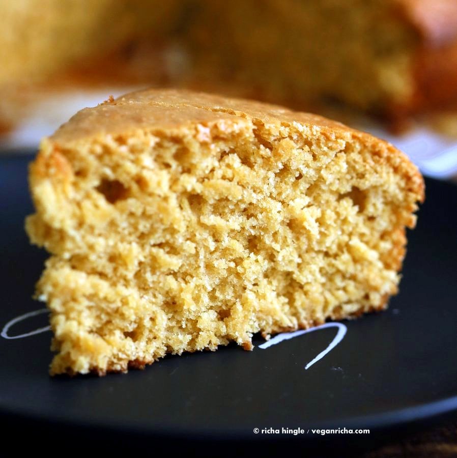 Vegan Orange Cake made in 1 Bowl and just 8 ingredients! Easy Moist Citrusy Vegan Cake. Soyfree Palm-Oil-free Recipe.