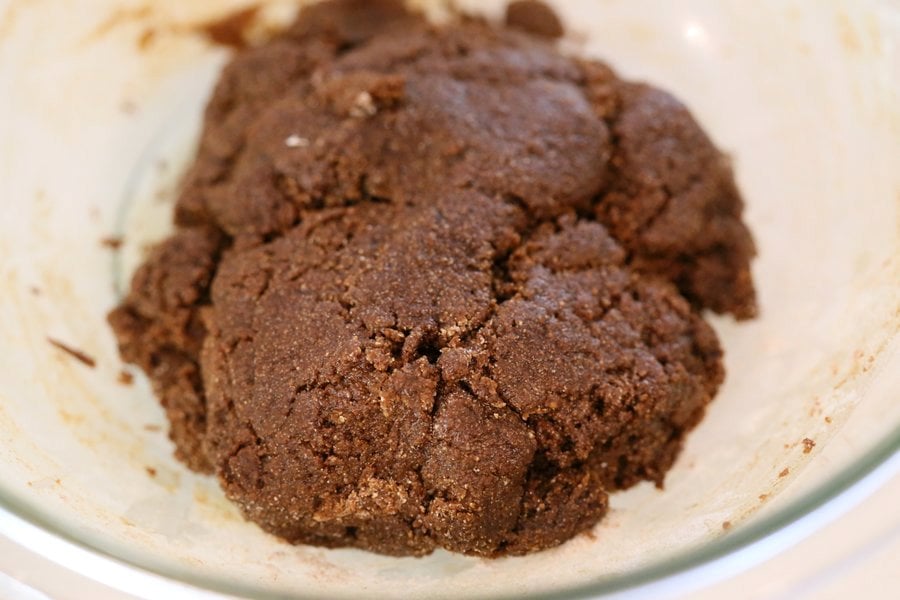 One Bowl Giant Molasses Cookies. Vegan Ginger molasses cookies. Huge, chewy and Crinkles! Easy #Holiday #Christmas #Cookie #Recipe.| VeganRicha.com