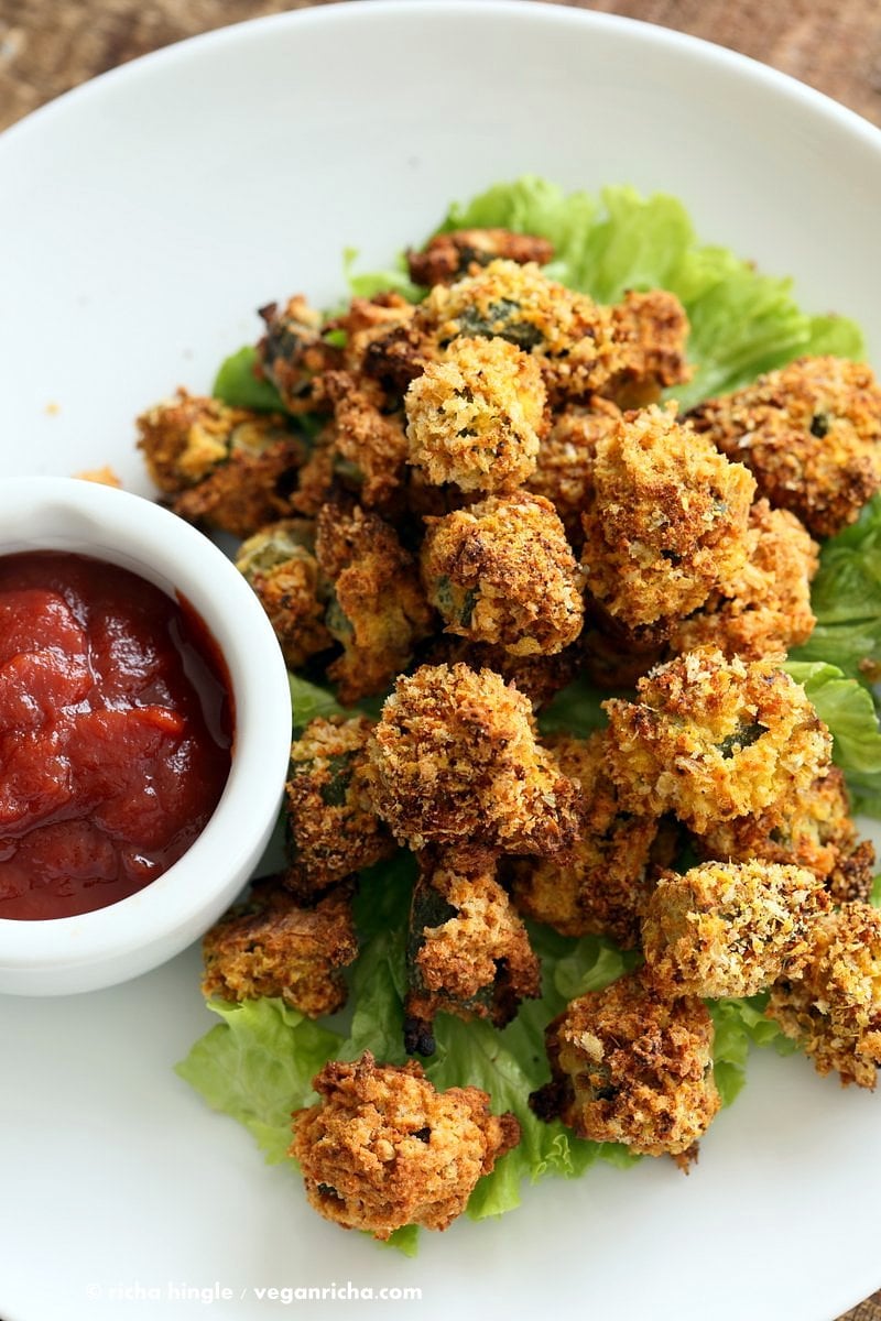 vegan popcorn okra 3138