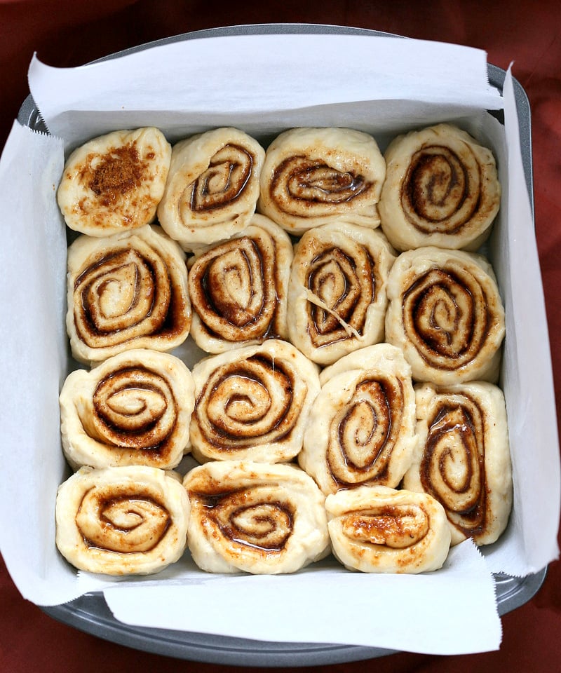 Easy Homemade 1 hour Cinnamon Rolls. Vegan Cinnamon Rolls with Cashew cream frosting. Ready in 60 minutes. Vegan Soy-free Palm Oil free Breakfast Recipe | VeganRicha.com