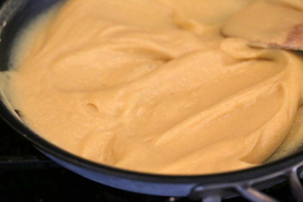 Chickpea flour Tofu. 10 min Non soy tofu made with Chickpea flour or Besan / gram flour. Easy Burmese tofu. Vegan Gluten-free Soy-free Nut-free Recipe.| VeganRicha.com