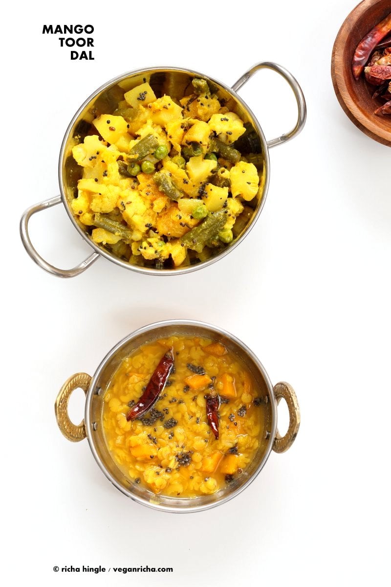 Bengali Mixed Veggies - Charchari Recipe. Cauliflower Potato Green Beans Peas with Bengali (Eastern Indian) Spices. Panch Phoron Phulkopi Recipe. Easy Veggie Side. Vegan Gluten-free Soy-free Recipe. | VeganRicha.com