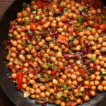 pan of gochujang chickpeas
