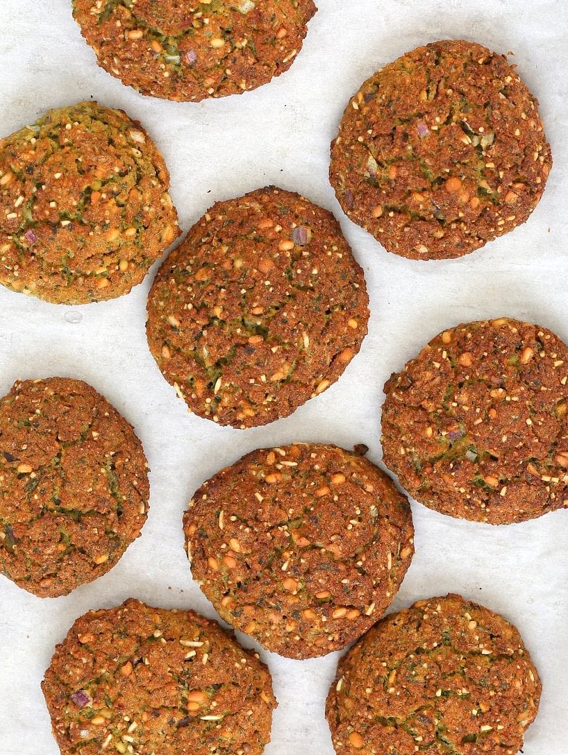Baked Parippu Vada Recipe - Chana Dal Vada. Chana Dal (Split chickpea) Fritters. Easy fritters with curry leaves and ginger. Use other spices and lentils for variation. Vegan Gluten-free soy-free Recipe | VeganRicha.com