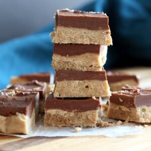 Chocolate Almond Butter Fudge Bars. Easy Vegan Fudge Recipe. Almond Butter or Peanut Butter Fudge. Gluten-free Soy-free Vegan Recipe | VeganRicha.com