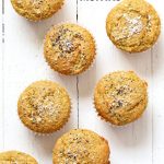 Lemon Coconut Chia Muffins. Zesty Muffins with Lemon, chia seeds, coconut and Turmeric. 1 bowl 20 minute muffins. Vegan Soy-free Nut-free Oil-free Recipe | VeganRicha.com #glutenfree #veganricha #vegan