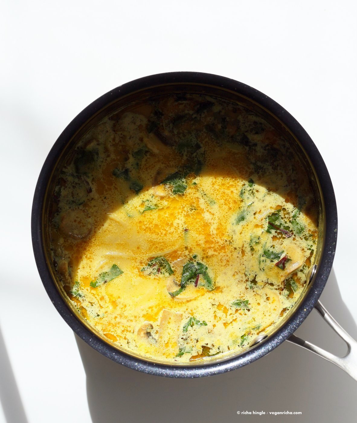 Vegan Laksa - Malaysian Curry Laksa Soup Recipe with homemade Laksa paste. Warming, spicy, flavorful soup for fall and winter. Vegan Gluten-free Soy-free Recipe | VeganRicha.com