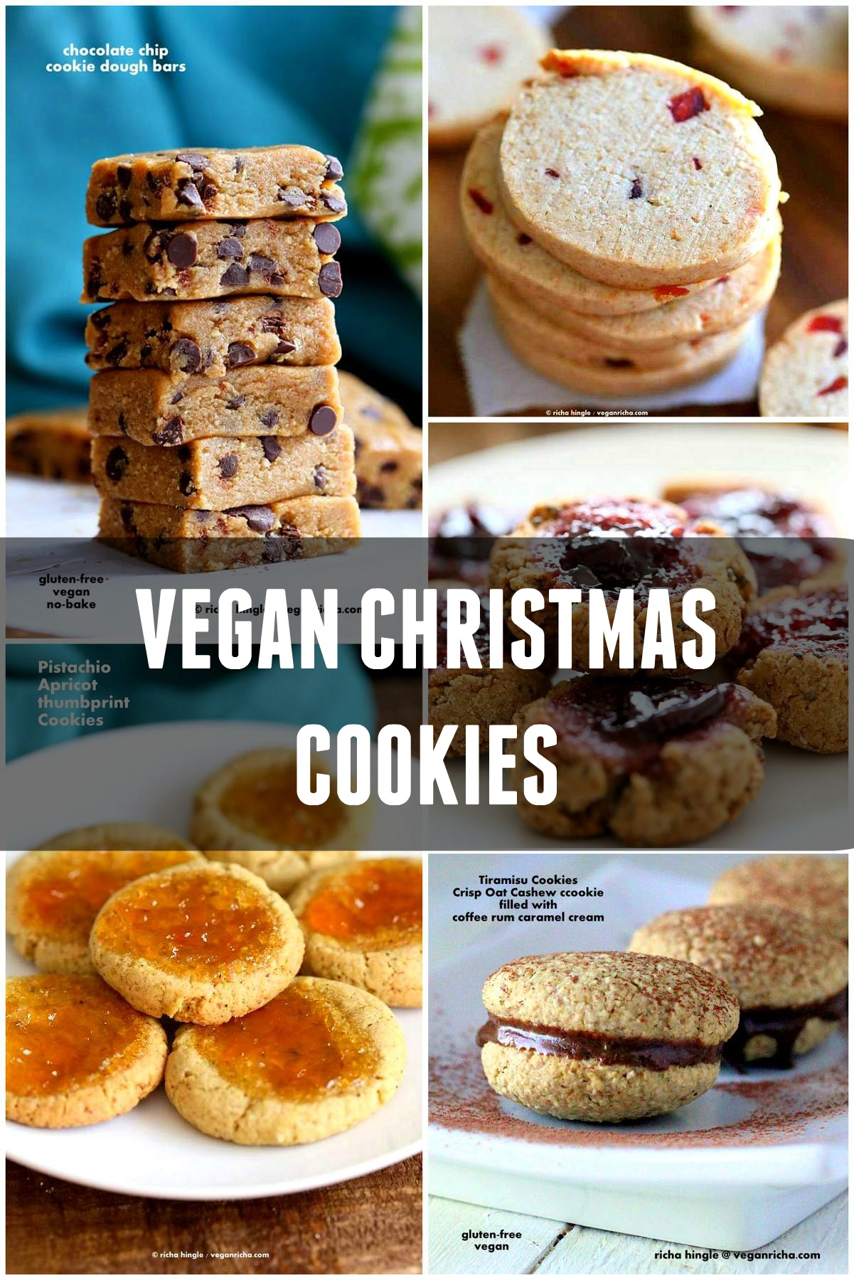 Vegan Christmas Cookies - Truffles Bars and more | VeganRicha.com