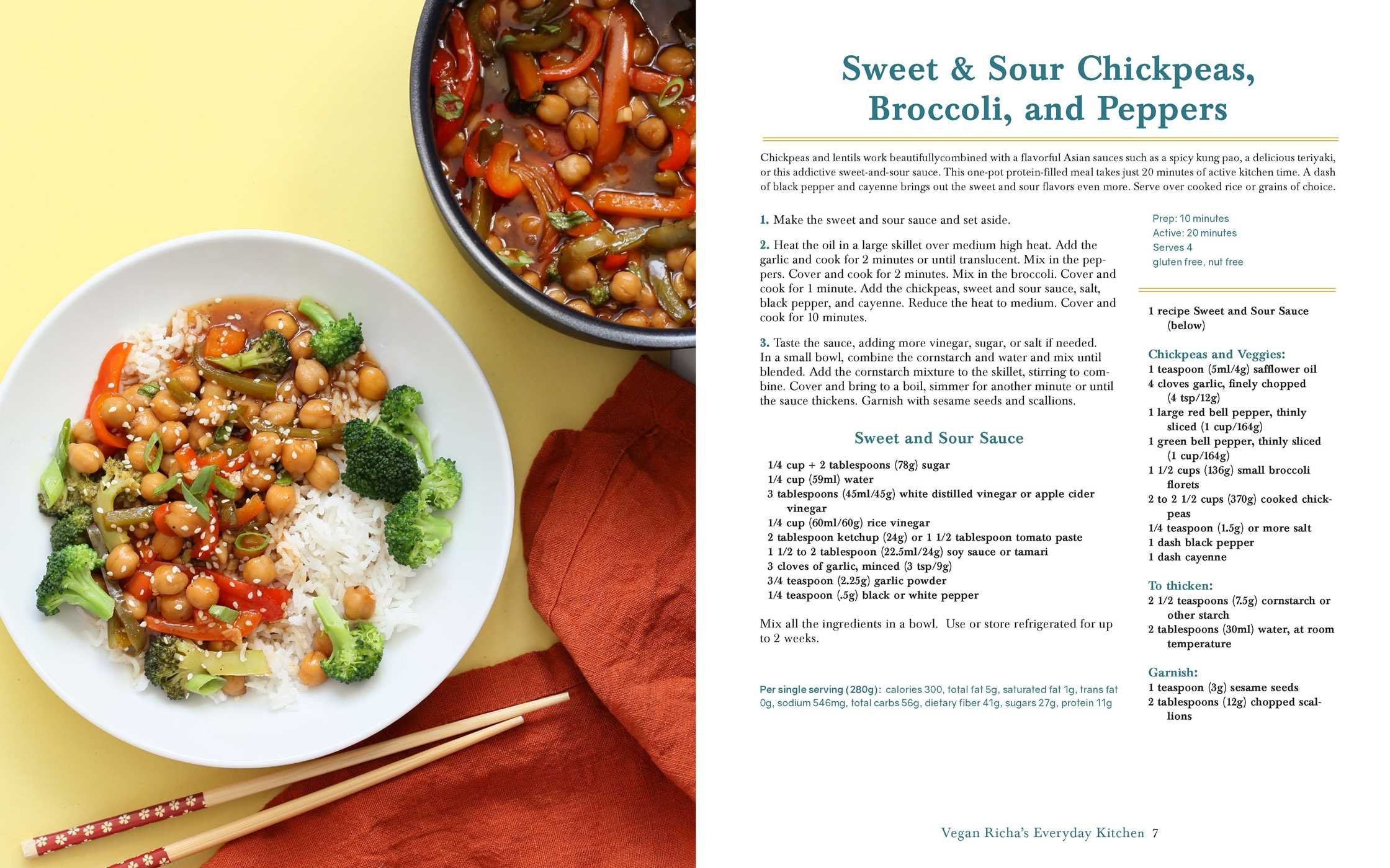 Sweet and Sour Chickpeas from Vegan Richa's Everyday Kitchen