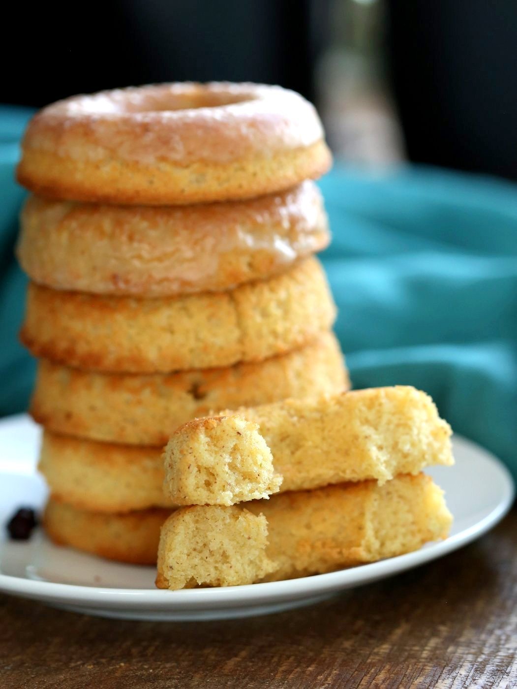 Vegan Gluten-free Lemon Donuts. These baked gluten free doughnuts are amazingly soft. They are grain-free, Easy, Zesty. Use lemon or lime. Baked Gluten-free Doughnuts. Vegan Glutenfree Grainfree Soyfree Recipe. Can be nutfree. VeganRicha.com