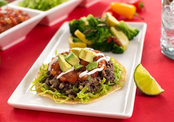 Black Bean Tostadas