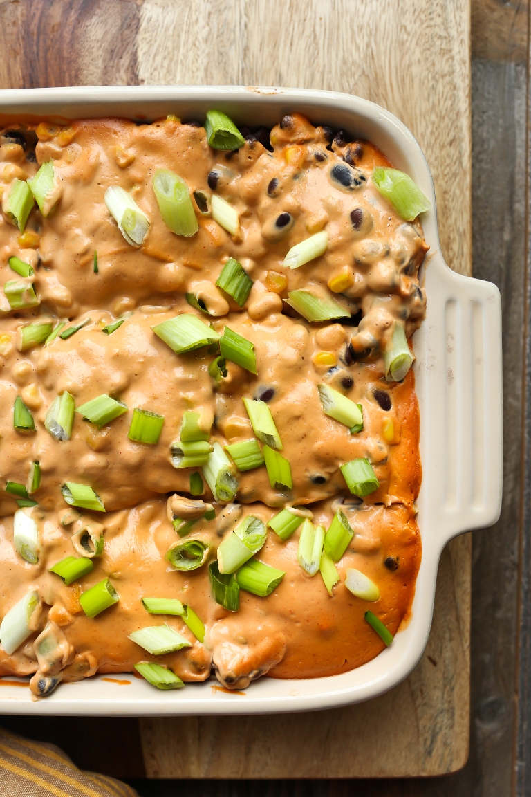 Vegan Mexican Tortilla Bake