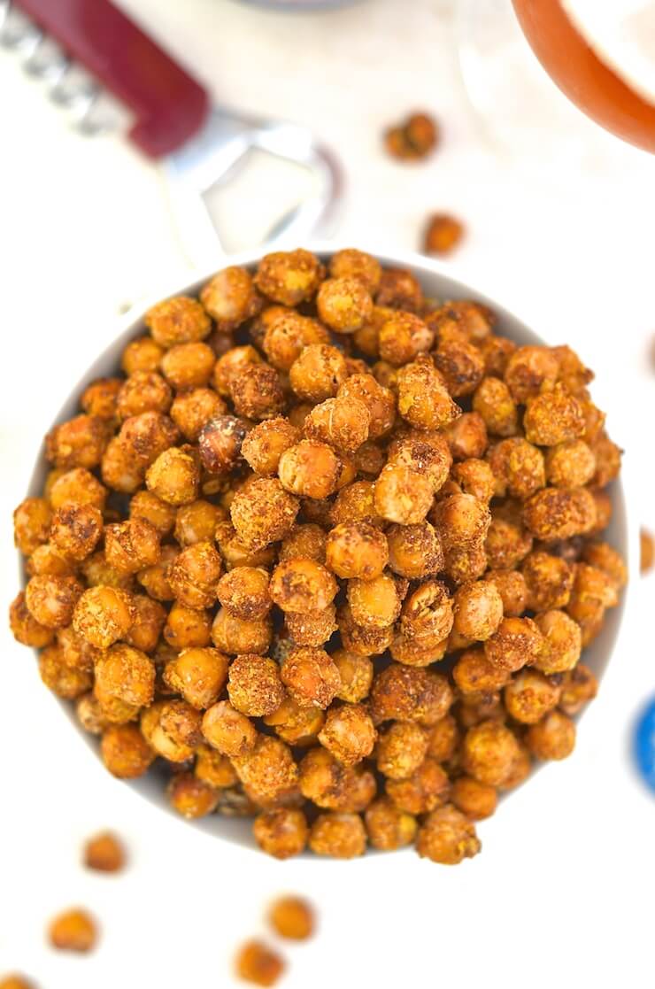 Vegan cheese and onion Roasted Chickpeas