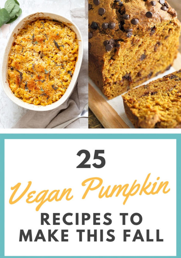25 Vegan Pumpkin Recipes to Make this Fall. Pumpkin Crumb Cake, Bread, Muffins, Salad, Chili, Pasta, Pumpkin Cinnamon Rolls and More. | VeganRicha.com