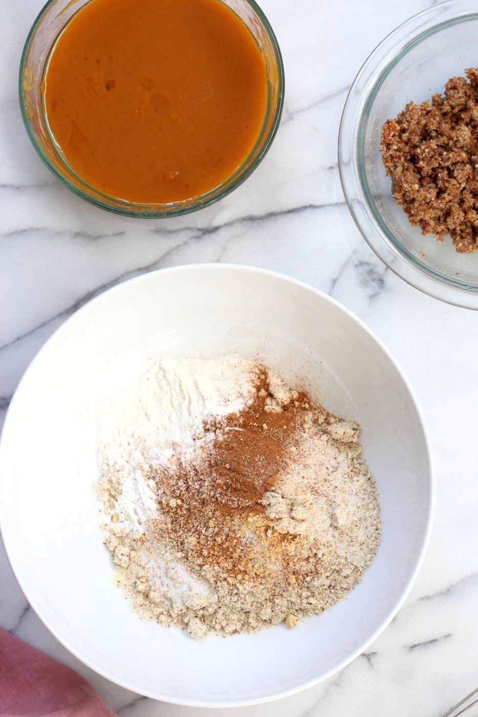 Vegan Gluten free Coffee Cake - Simple Fall Sweet Potato Pecan Crumb Cake with Pumpkin pie spices. Warm Cozy slice of cake. Gluten-free Soy-free Recipe.  | VeganRicha.com