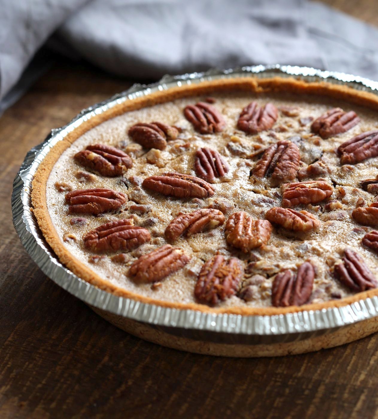 Vegan Chocolate Pecan Pie with Dates and Chai spice. All the pecan pie with chocolate. Vegan Derby Pie. Glutenfree with gf crust. Soyfree Recipe. #vegan #veganricha | VeganRicha.com