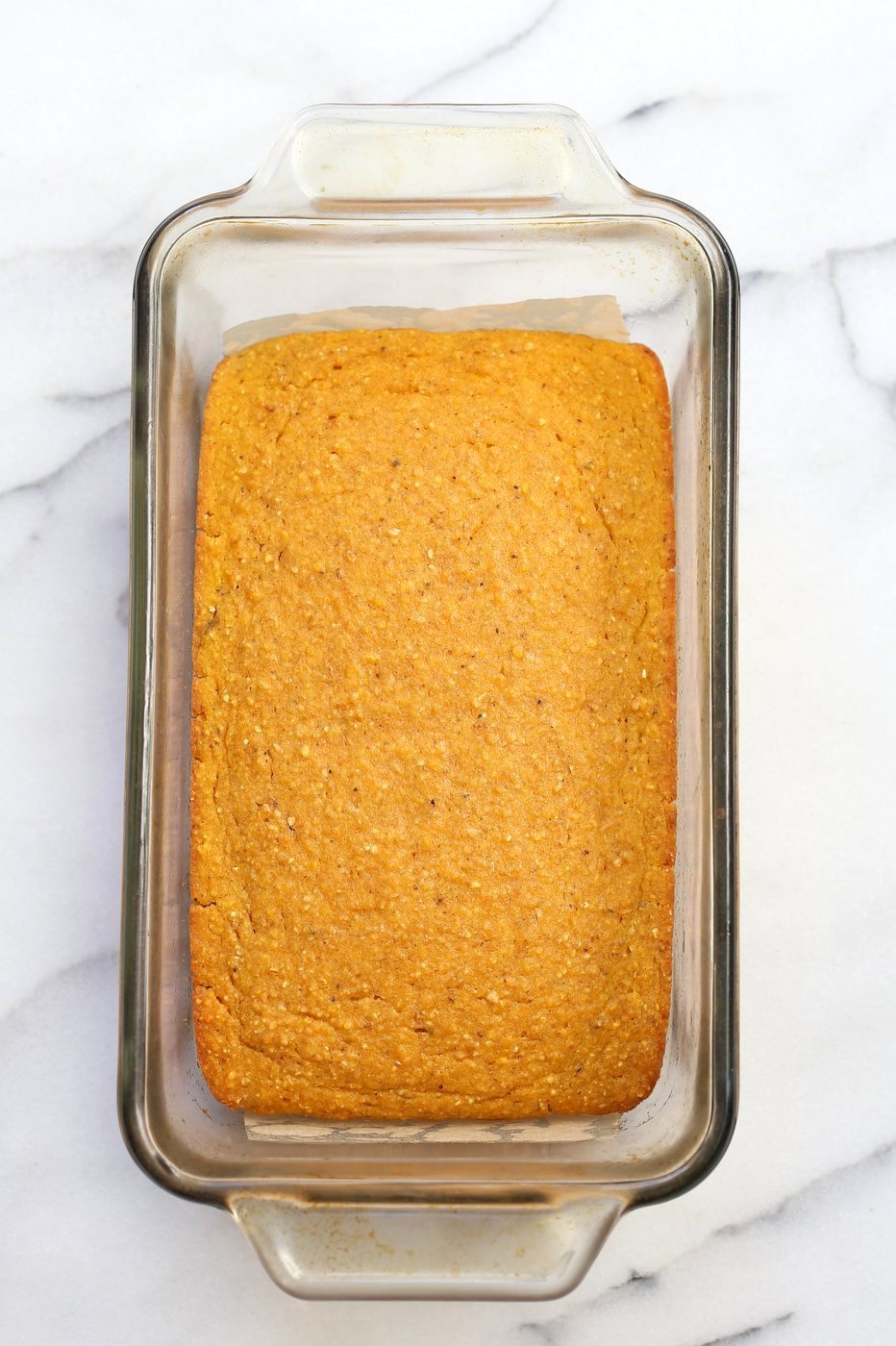 1 Bowl Vegan Pumpkin Corn bread with a few ingredients. Spiced, lightly sweet and great with soups, chilis or on its own with vegan butter and maple syrup or make sandwiches with it. #Vegan #Soyfree #Recipe. #veganricha | VeganRicha.com