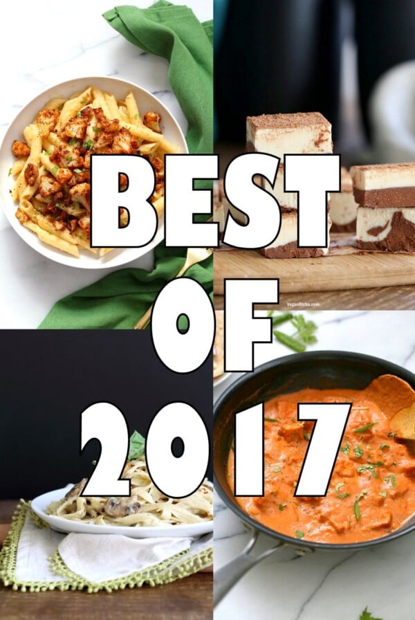 Best of 2017. 17 Popular recipes from VeganRicha.com #veganricha