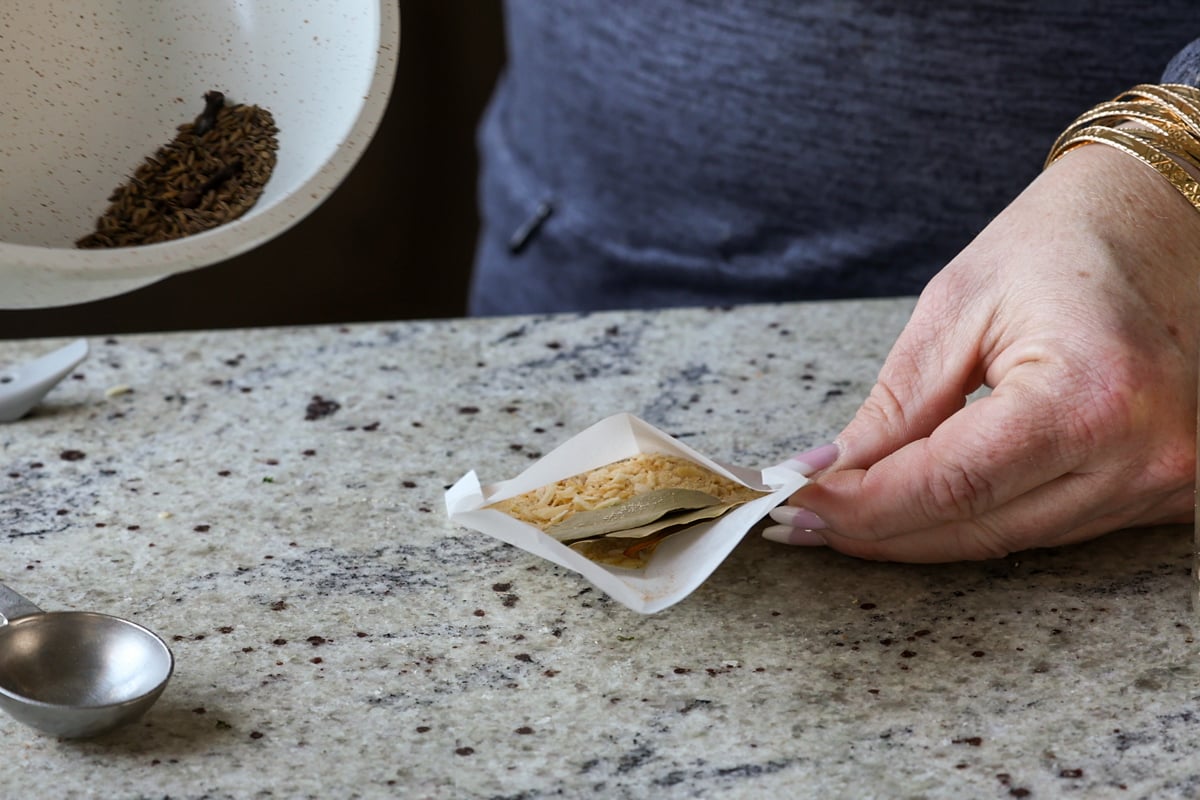 spices added to the pouch