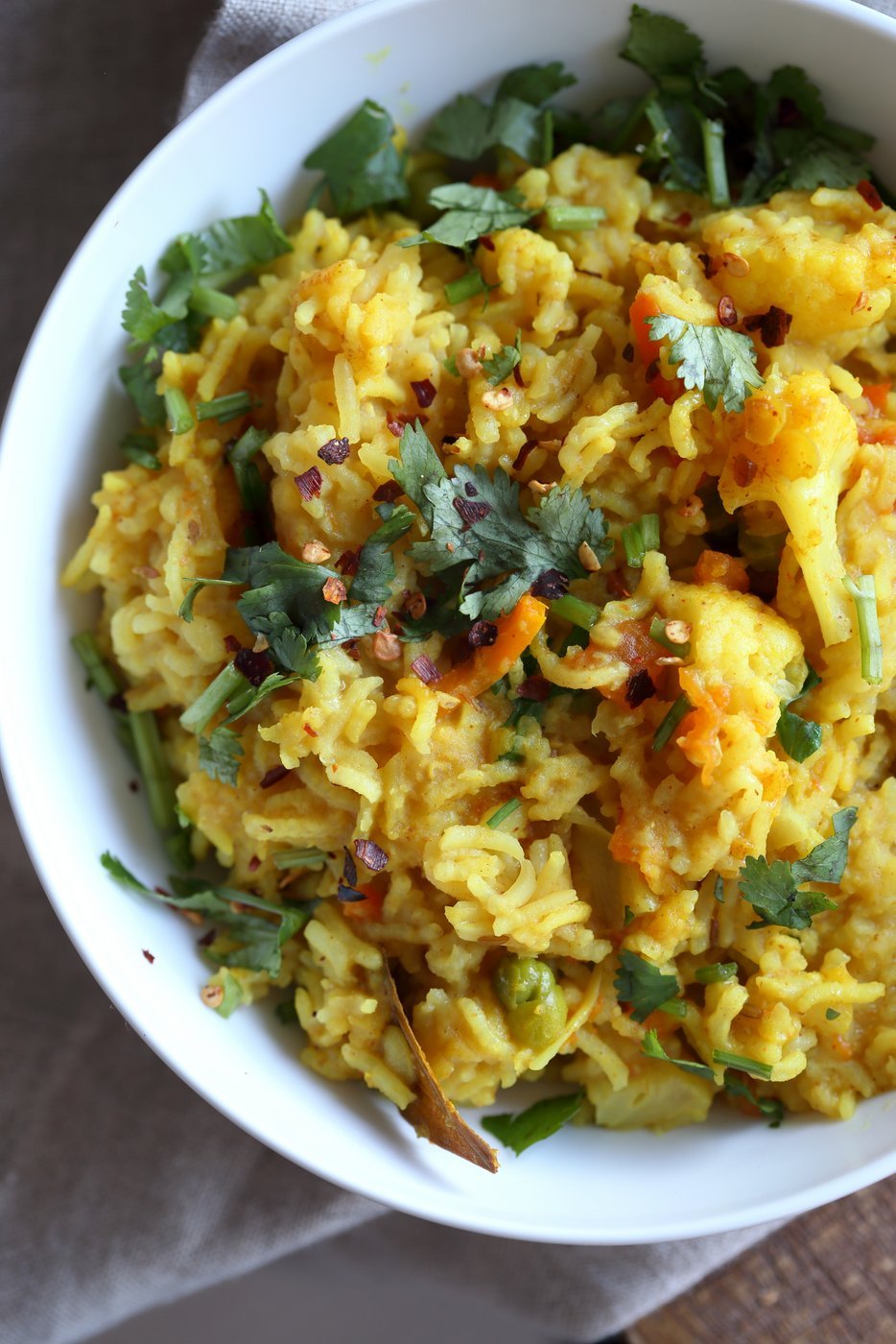 Khichdi in a Jar - Mixed Vegetable Kitchari Mix for Instant Pot or Saucepan. Easy Lentil Rice Soup with Veggies.  Gift the jar full of lentils,, rice and spices. Empty into a pot with veggies of choice. Easy Weekday Dinner.  Vegan Gluten-free Soy-free Nut-free Recipe.  #vegan #veganricha