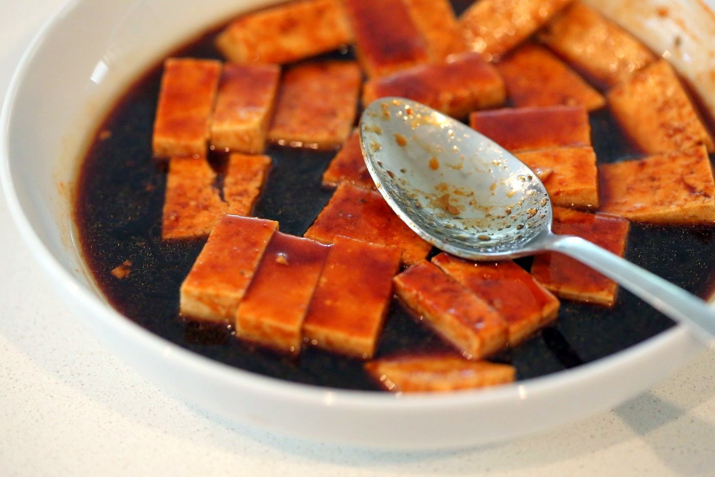 Baked Chili Garlic Tofu, Carrot, Chard and Noodle Bowls. Easy Weeknight Meal. Add some toasted cashews and other veggies of choice. #Glutenfree Nut-free #Vegan #Recipe #veganricha | VeganRicha.com