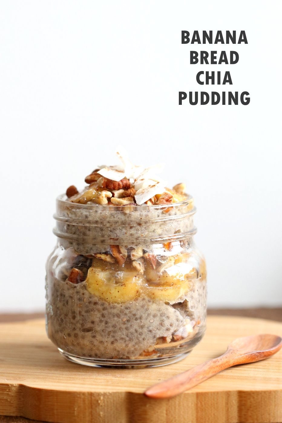 Banana Chia Pudding with Caramelized Banana and Coconut. Banana Bread in Chia Pudding form. Vegan Breakfast Recipe. #Glutenfree #Soyfree #veganricha #Recipe. Can be #Nutfree | VeganRicha.com