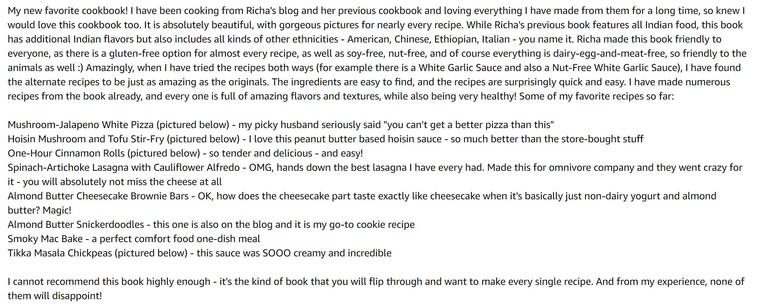 Reviews of Vegan Richa's Everyday Kitchen Cookbook