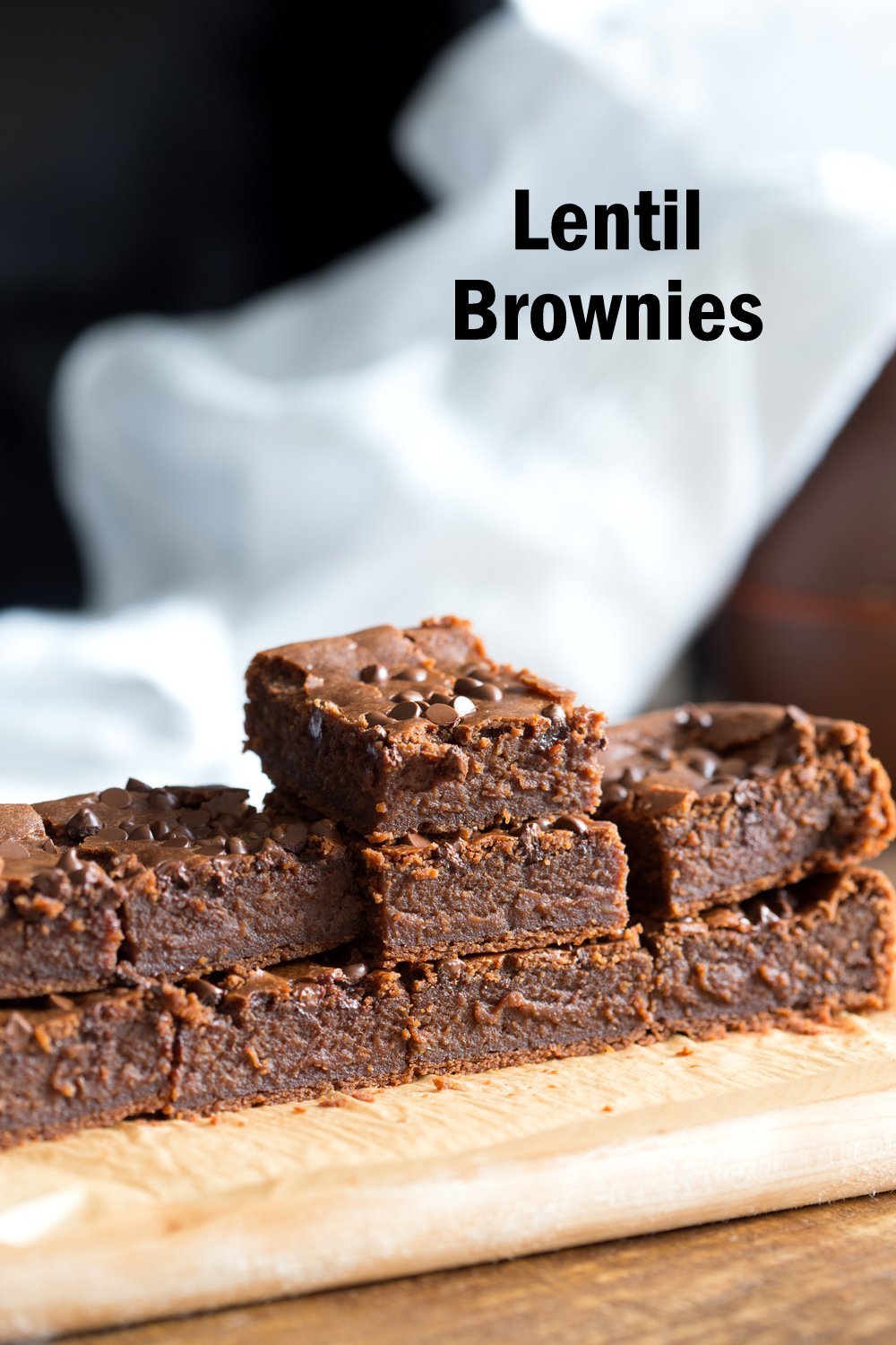 Fudgy Lentil Brownies. High Protein Brownies that dont taste beany! #Vegan #Glutenfree Recipe. Can be #Nutfree #veganricha | VeganRicha.com