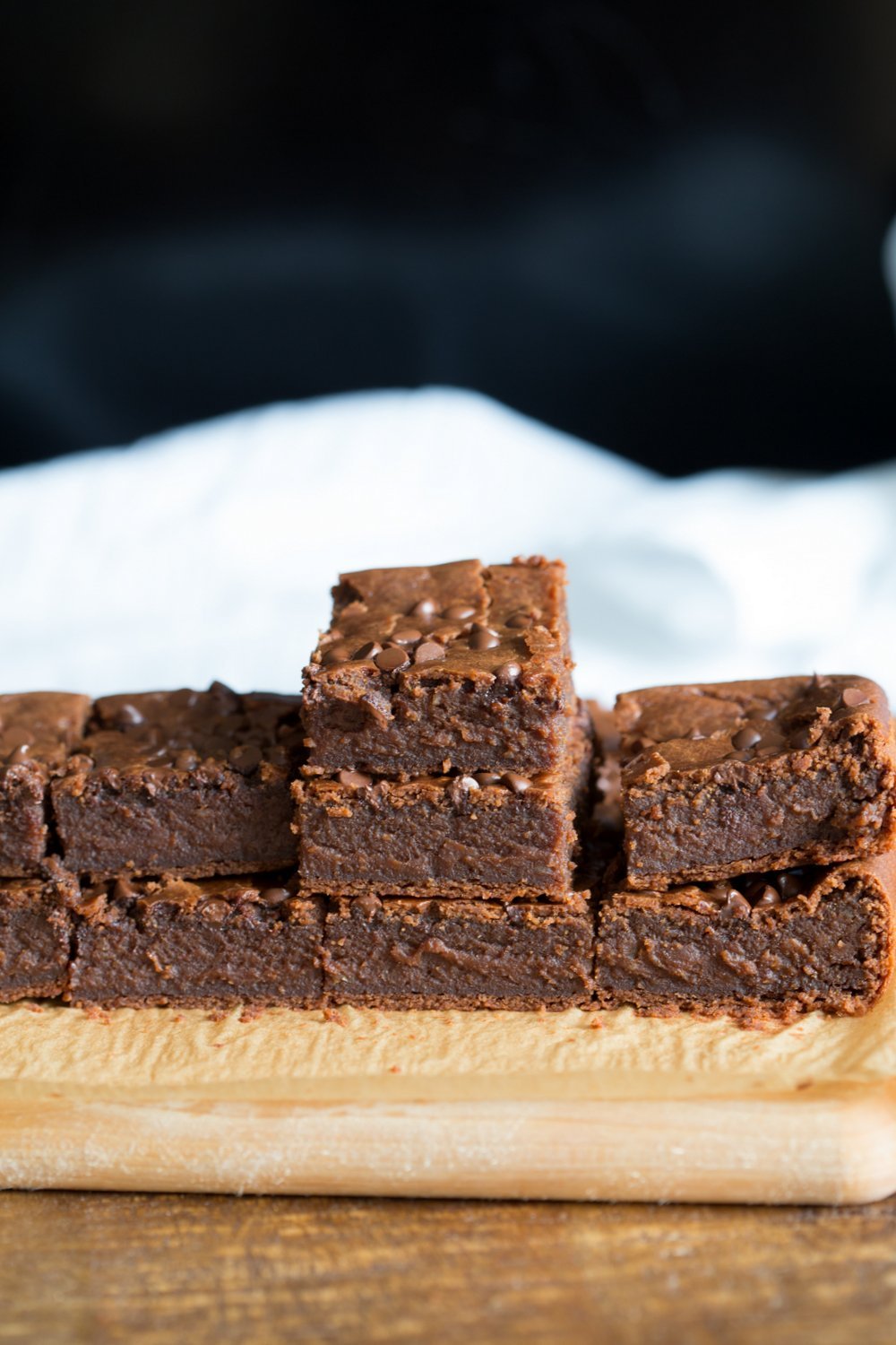Fudgy Lentil Brownies. High Protein Brownies that dont taste beany! #Vegan #Glutenfree Recipe. Can be #Nutfree #veganricha | VeganRicha.com
