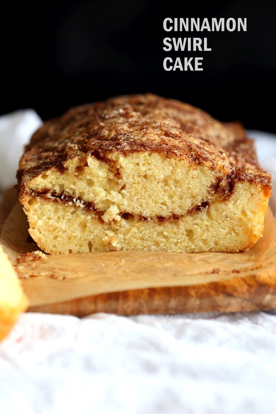 This Vegan Cinnamon Swirl Cake is super Easy and Quick. A simple yellow cake, swirled with cinnamon sugar makes for a delightful treat. Add some nuts into the swirl for variation, Or make into cupcakes. Glutenfree option #Vegan #Nutfree #Soyfree #Dessert #Recipe #veganricha | VeganRicha.com