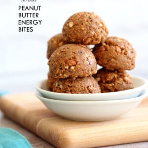 Peanut butter balls with rice krispies. These are like no bake chocolate peanut butter cookies. 6 Ingredients. Rice Krispies add texture. #Vegan #Glutenfree #Soyfree Recipe. Use sunbutter for nutfree #veganricha