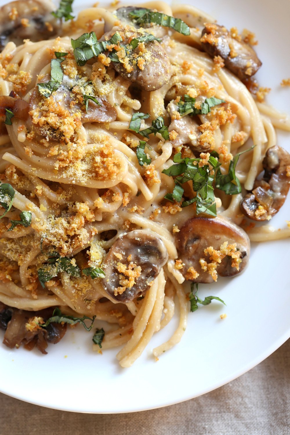 Instant Pot Mushroom Tetrazzini Simple Creamy Comforting Pasta dinner with simple pantry ingredients. 1 Pot Tetrazzini. #Vegan #Soyfree #Recipe.#VeganRicha Can be #nutfree #Glutenfree