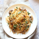 Instant Pot Mushroom Tetrazzini Simple Creamy Comforting Pasta dinner with simple pantry ingredients. 1 Pot Tetrazzini. #Vegan #Soyfree #Recipe.#VeganRicha Can be #nutfree #Glutenfree