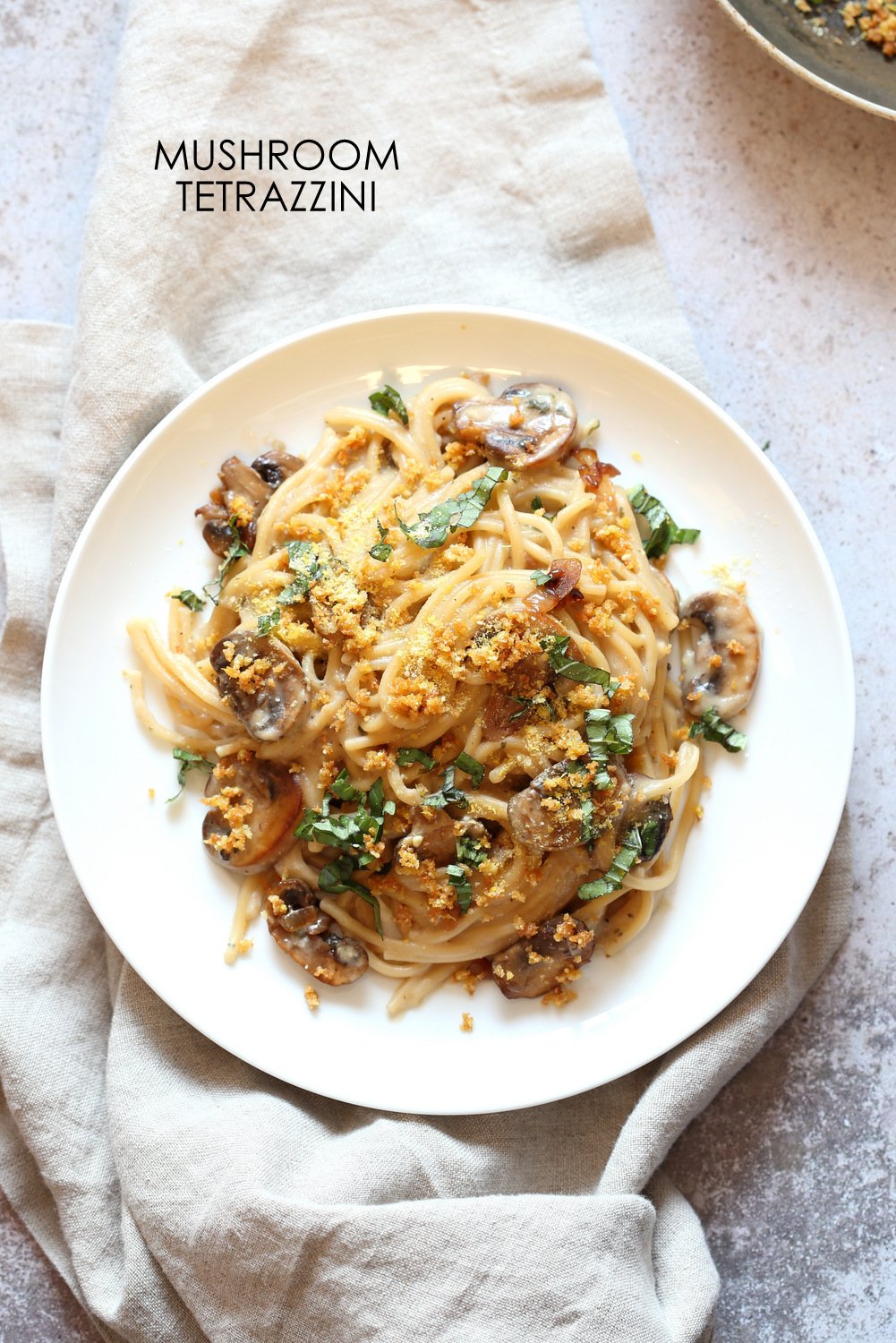 Instant Pot Mushroom Tetrazzini Simple Creamy Comforting Pasta dinner with simple pantry ingredients. 1 Pot Tetrazzini. #Vegan #Soyfree #Recipe.#VeganRicha Can be #nutfree #Glutenfree #oilfree