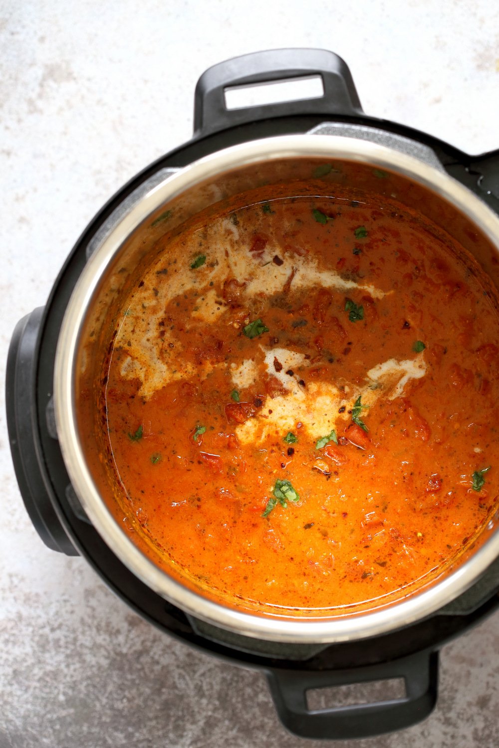 Instant Pot Tikka Masala - #Vegan Tikka Masala Sauce Recipe. Easy Tikka masala sauce, made in a Pressure Cooker. Saucepan option. Add veggies, tofu, chickpeas, vegan chickin subs. #Glutenfree #Soyfree #Nutfree #recipe #VeganRicha
