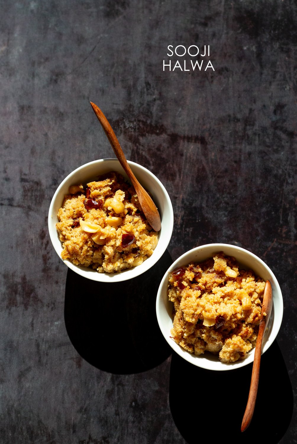 Instant Pot Sooji Halwa - Rava Kesari / Sheera. Vegan Indian Spoon Fudge. Add pineapple or bananas for Pienapple or Banana Sheera. Can be nutfree, glutenfree #veganricha #vegan #indian #soojihalwa