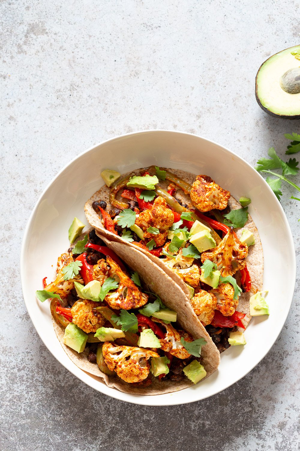 Sheet Pan Fajitas. Tacos with Fajita Veggies with Chipotle Fajita Sauce. #Vegan #Glutenfree #Soyfree Nutfree #Recipe #VeganRicha