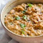 Vegan Wild Rice Mushroom Soup made in a Pressure Cooker. Instant Pot Mushroom soup. Creamy 1 Pot Winter meal. # VeganRicha Vegan #Glutenfree #Soyfree #Recipe