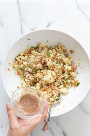 Potato Cauliflower Patties Vegan Recipe. Easy Cauliflower croquettes, pan fried or baked. #Vegan #Soyfree #Nutfree #VeganRicha #Recipe . Can be glutenfree | VeganRicha.com
