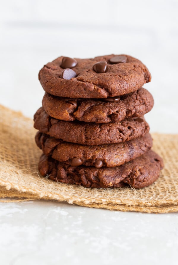 Chocolate Tahini Cookies - Grainfree Oilfree #vegan #veganricha