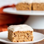 Vegan Spice Cake. Super Moist Spiced Cake with tons of winter spice flavor and Vegan Cream Cheese Frosting. #Vegan #Nutfree #Recipe. Glutenfree option.#VeganRicha | VeganRicha.com