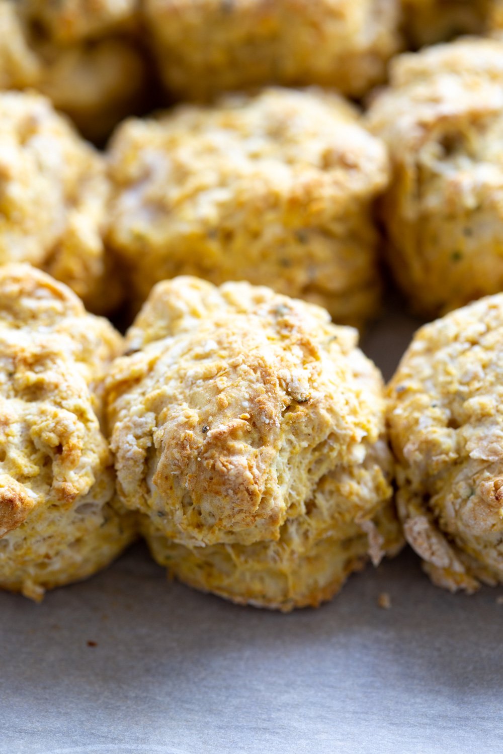 Oil-free Vegan Biscuits. 7 Ingredients, 1 Bowl, 30 Min These flaky savory herbed biscuits dont use any oil or butter! Soft inside and an amazing crumb. #VeganRicha #Vegan #Soyfree #Nutfree low fat #Biscuit #Recipe