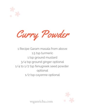 Homemade Spice Mixes for Gifts! Fresh spice blends take the meal from eh to wow. Gift these homemade mixes like garam masala, curry powder, cajun spice, pumpkin pie spice and more. Vegan Glutenfree Recipe