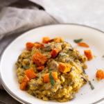 Vegan Pumpkin Risotto Instant Pot. Easy Pumpkin Risotto with Wild Rice Brown Rice Blend and Mushrooms. Make it in an Instant Pot pressure cooker or Saucepan. 30 Mins. #Vegan #Glutenfree #soyfree #Recipe #VeganRicha