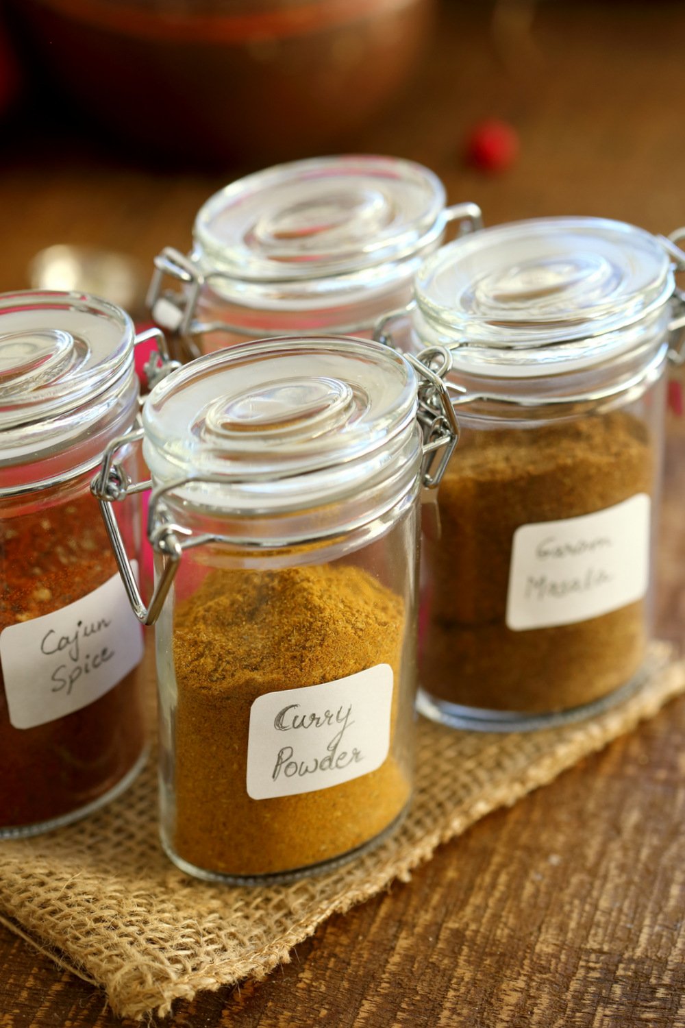 Easy Homemade Curry Powder Recipe! Adjust the ingredients to make your favorite curry spice. Use the seasoning in curries, roasted veggies, bowls, add to beans, hummus. Vegan Recipe #VeganRicha