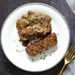 This Vegan Meatloaf is flavorful, decadent, nutty and great for anyone wanting a no bean/lentil loaf. Use nuts of choice. #Vegan #Recipe #VeganRicha . Can be Glutenfree