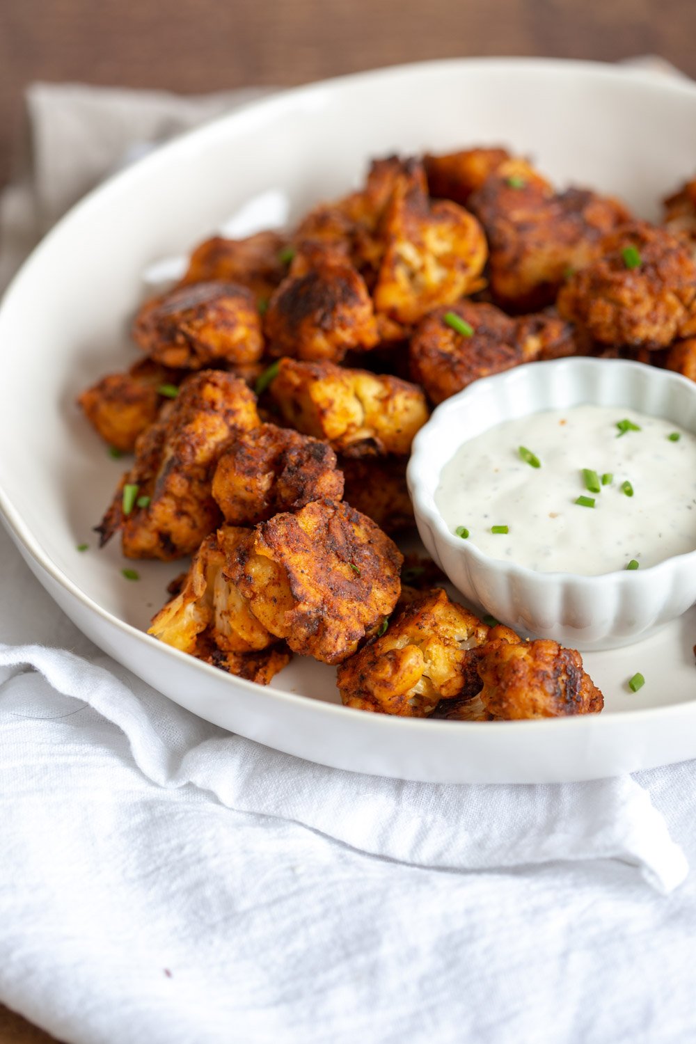 Vegan Nashville Hot Cauliflower Bites. These Nashville Style Hot Cauliflower wings are flavorful, hot and Delicious! Serve with vegan ranch or other dips. Add to wraps or bowls. Vegan Nutfree Soyfree Recipe. Glutenfree option